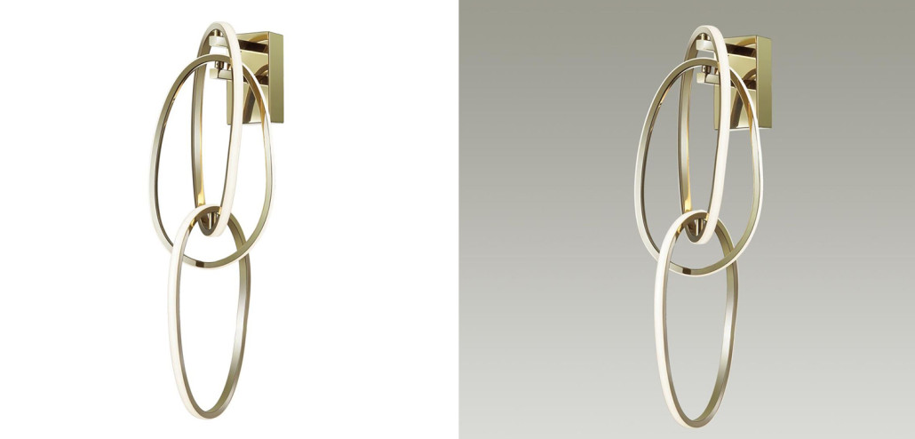 Бра 3 Chain Link Gold