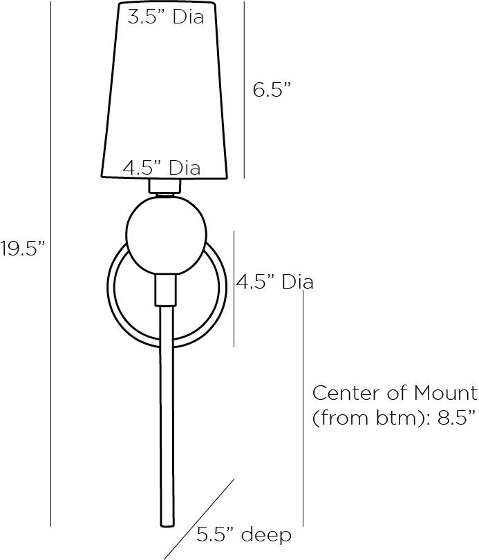 Бра Arteriors MENDEE SCONCE