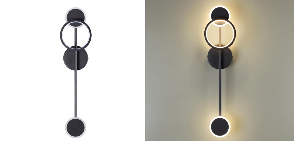 Бра Bendik Black Ring Wall lamp A