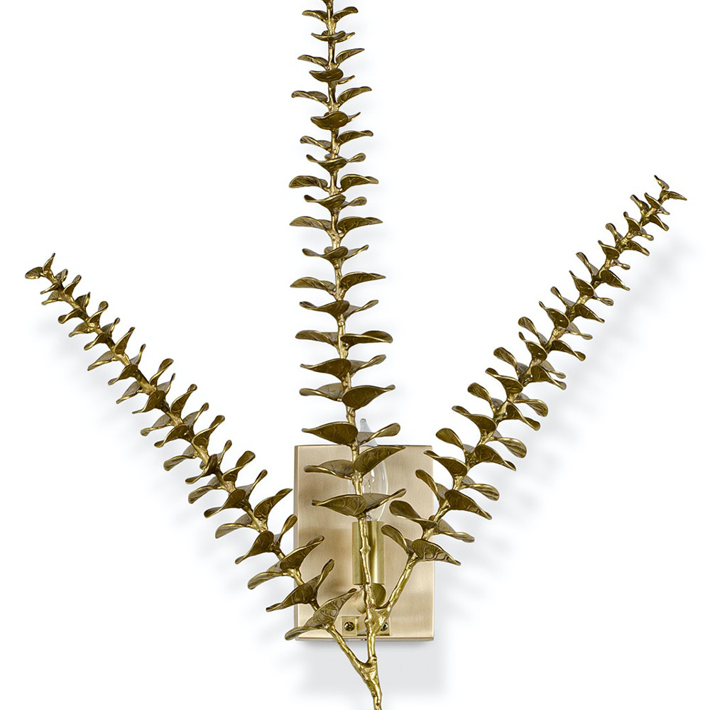 Бра Brass Eucalyptus Branches Lighting Wall Lamp