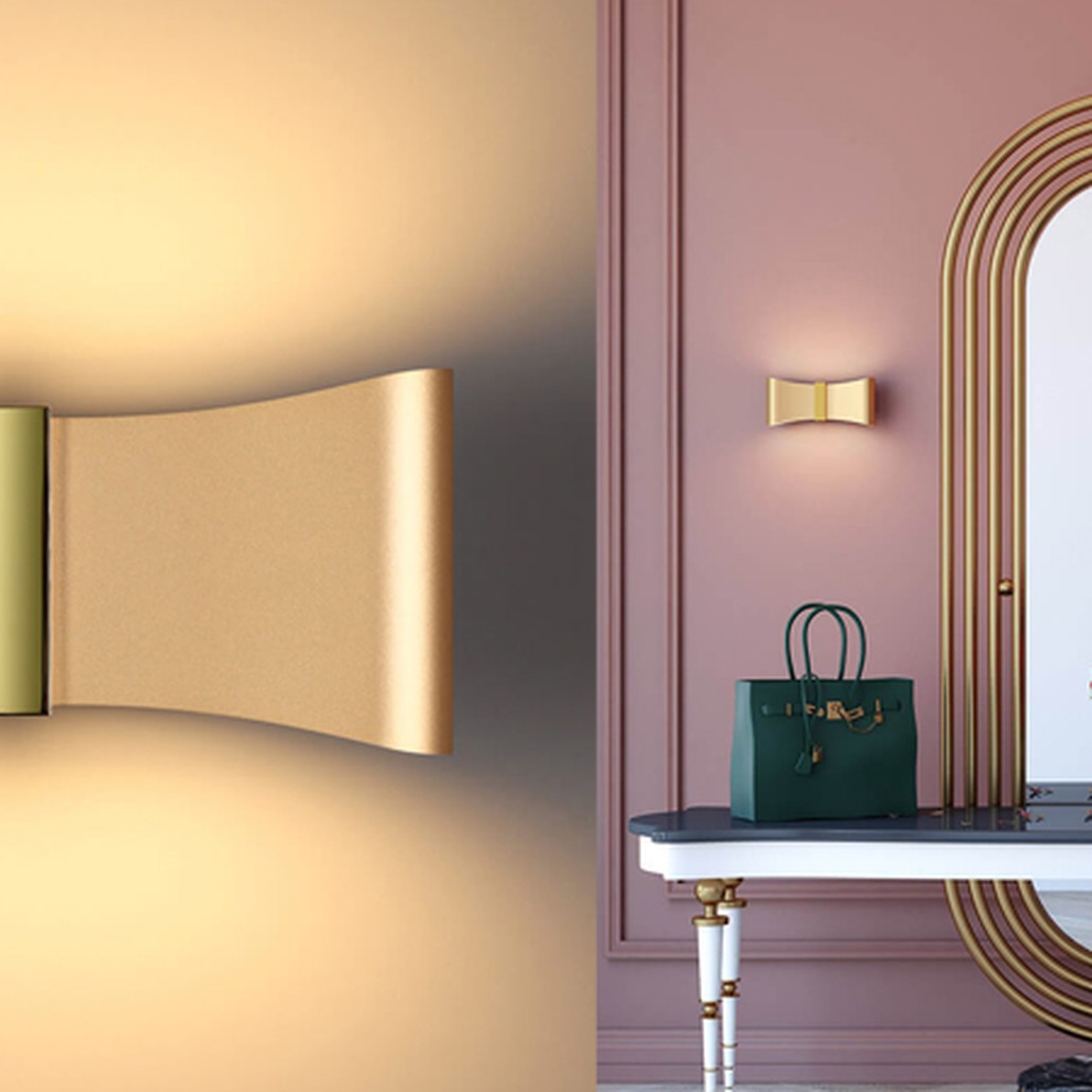 Бра Butterfly Lamp Shade Gold