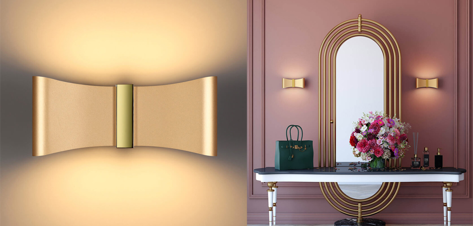 Бра Butterfly Lamp Shade Gold