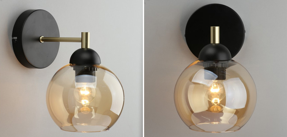 Бра c дымчатым стеклом Smoky Sphere