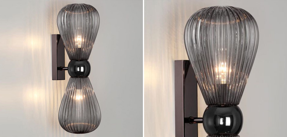 Бра Cappadocia Черное на 2 лампы