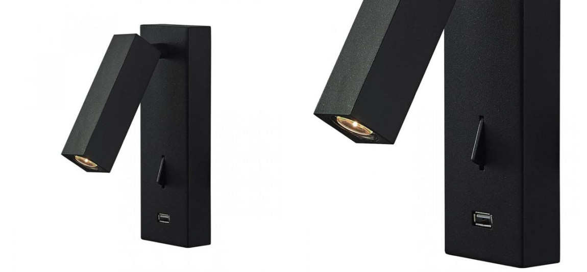 Бра Chelsom WALL LED DOCK Black USB