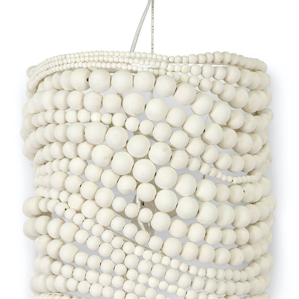 Бра Cream Color Beads Wavy Wall Lamp