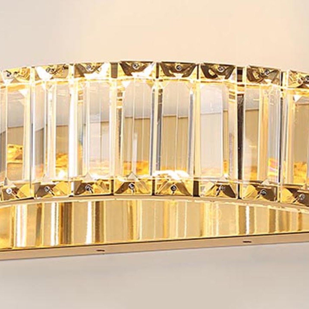 Бра Crystal Shine Linda Gold Wall Lamp A