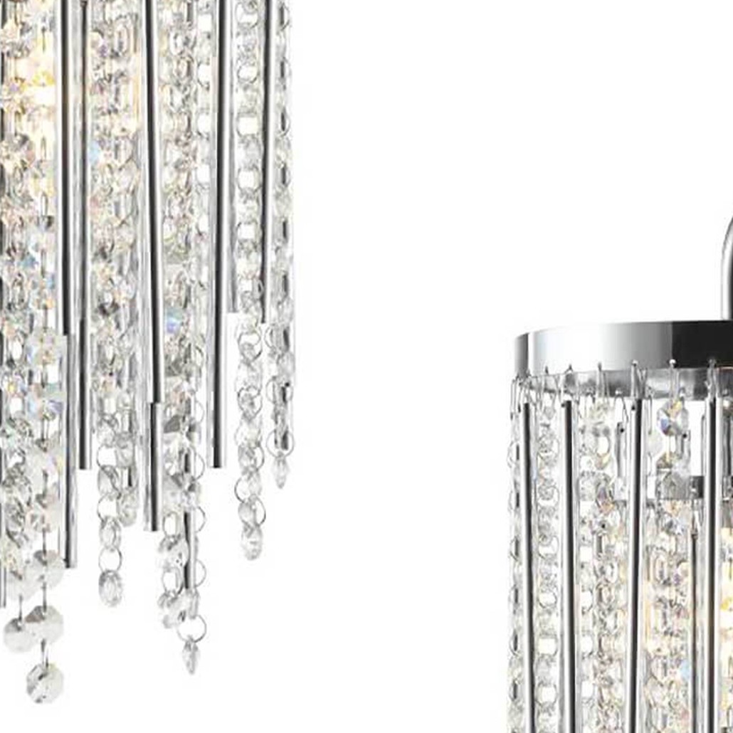 Бра Crystal Wind Chimes Chrome Wall Lamp
