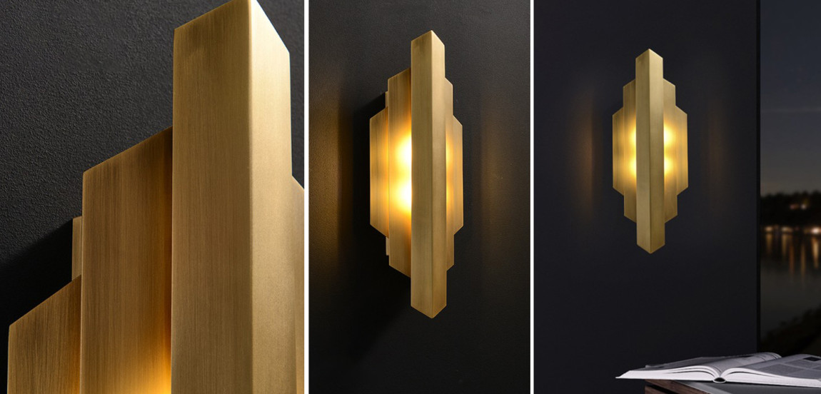 Бра Deco Sconce Vertical Geometric Modern Studio Endo