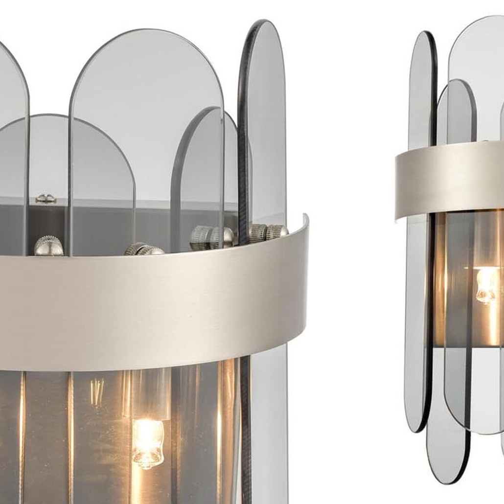 Бра Decorative Oval Smoky Plates Sconce
