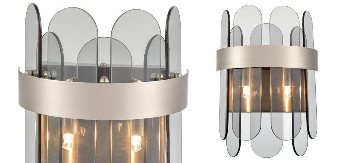 Бра Decorative Oval Smoky Plates Sconce