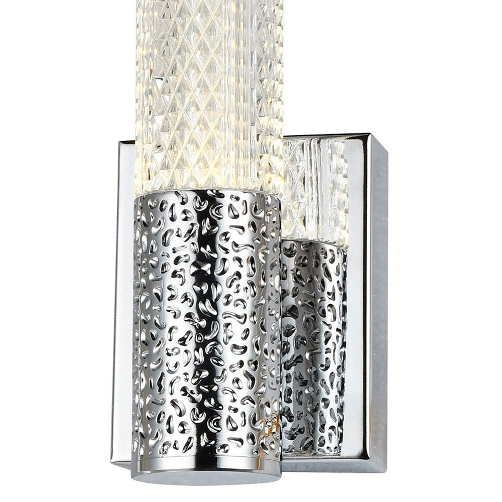 Бра Dew Drops Tube Chrome Wall Lamp