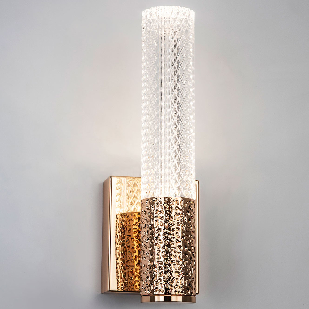 Бра Dew Drops Tube Gold Wall Lamp