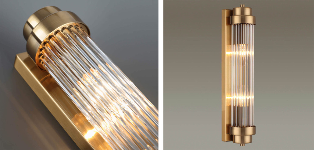 Бра Dirck Glass TUBE Sconce Bronze