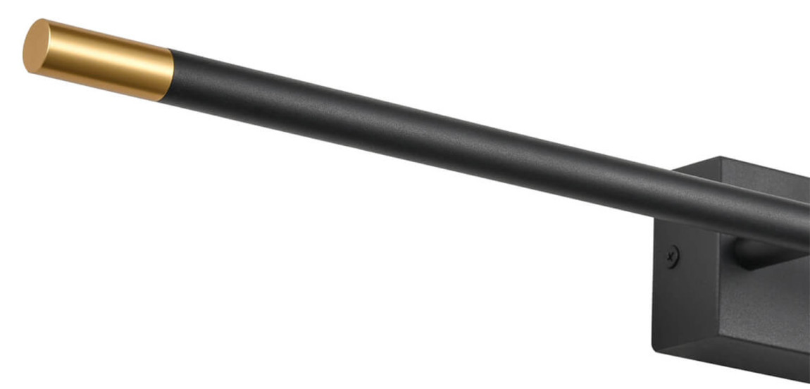 Бра Drawing Line Gold Black Rectangular Base