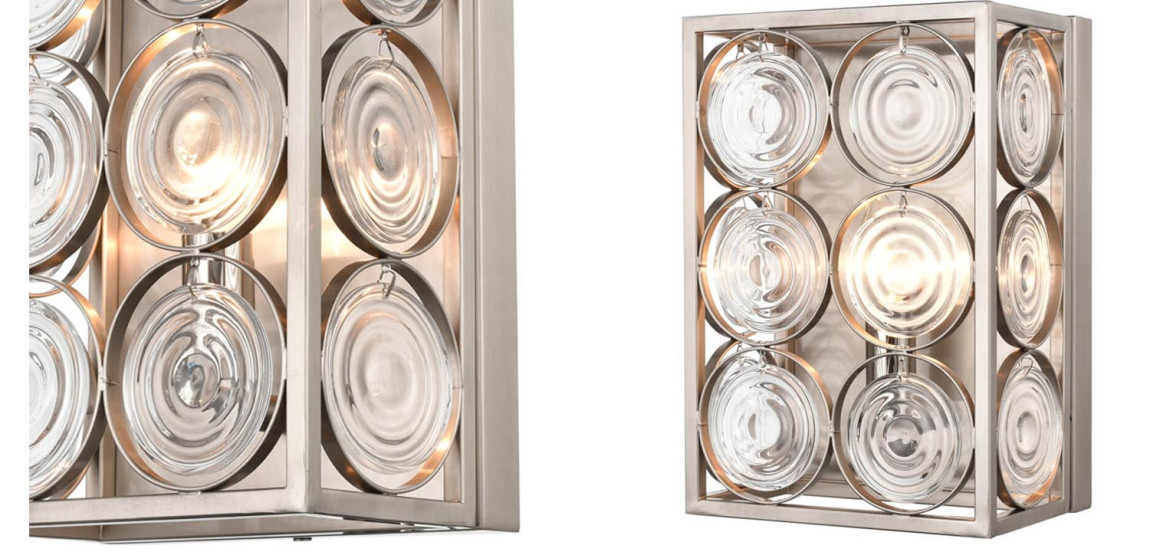 Бра Edalina Sconce nickel satin