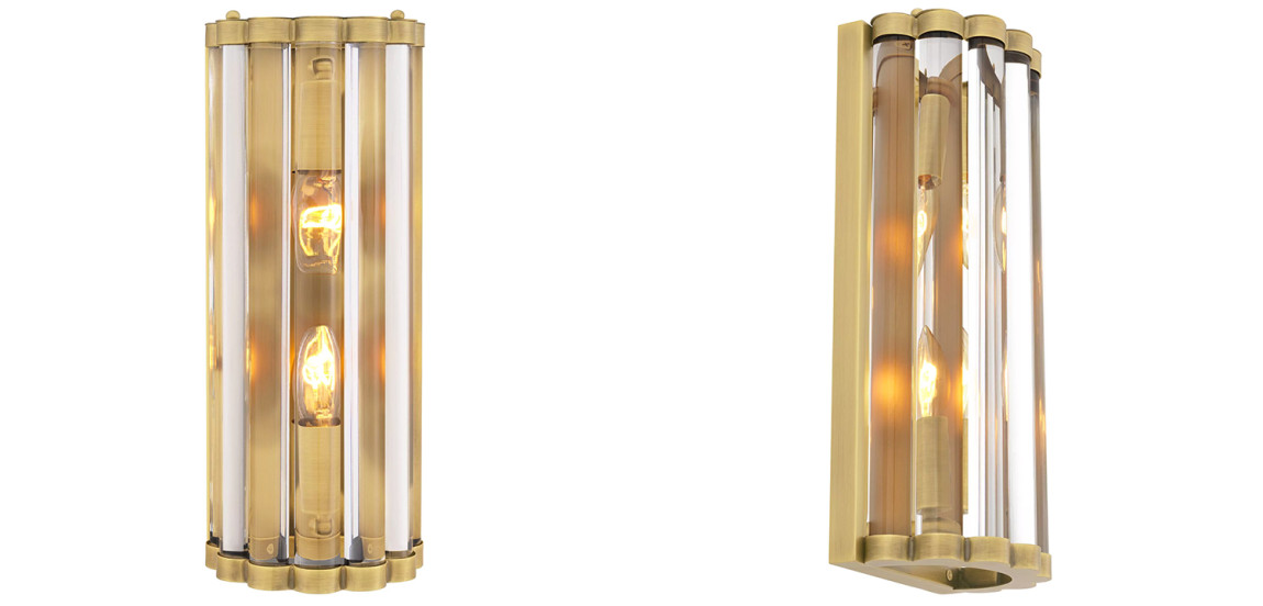 Бра Eichholtz Wall Lamp Amalfi S Brass