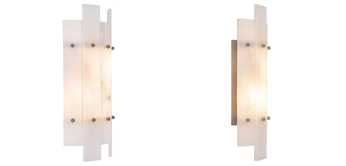 Бра Eichholtz Wall Lamp Caprera Alabaster