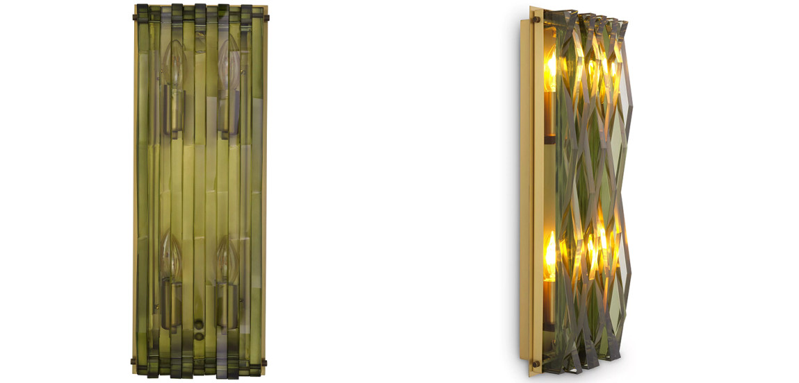 Бра Eichholtz Wall Lamp Nuvola L Green