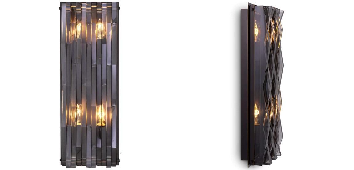 Бра Eichholtz Wall Lamp Nuvola L Smoke
