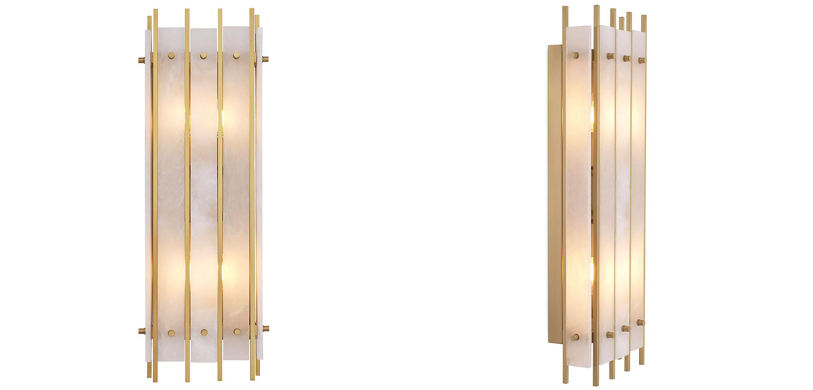 Бра Eichholtz Wall Lamp Sparks L Alabaster