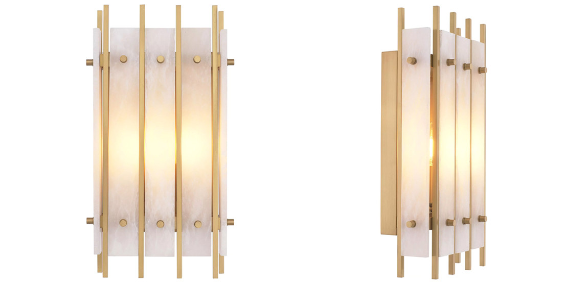 Бра Eichholtz Wall Lamp Sparks S Alabaster