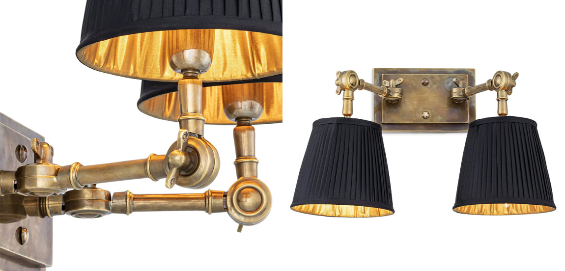 Бра Eichholtz Wall Lamp Wentworth Double Brass