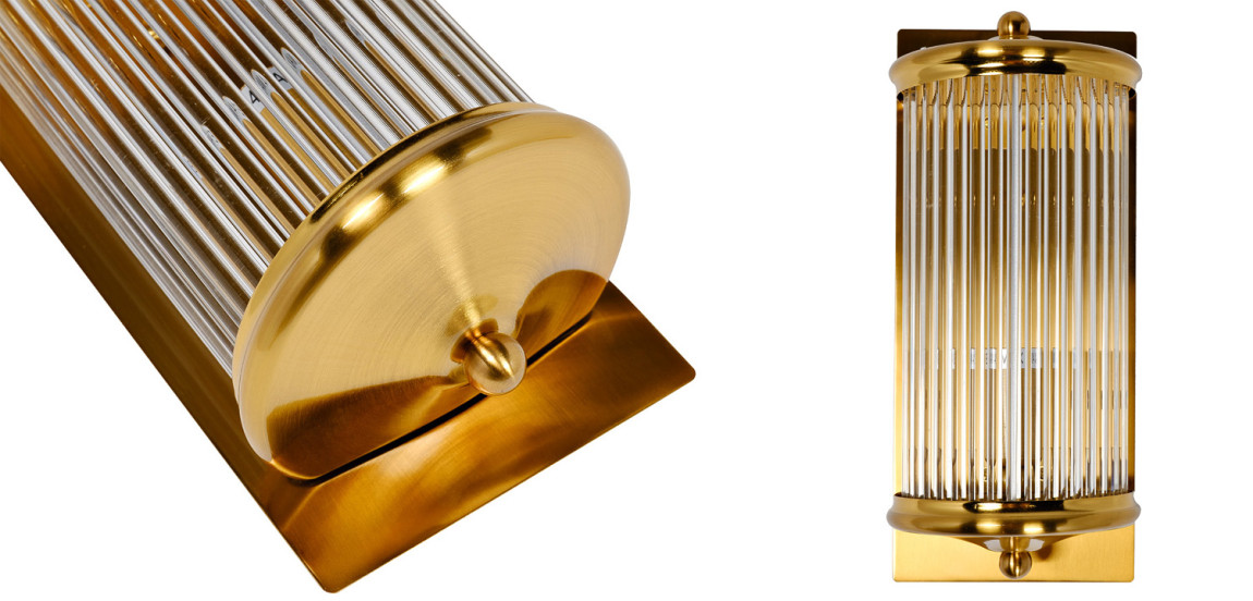 Бра Einar Glass TUBE Gold