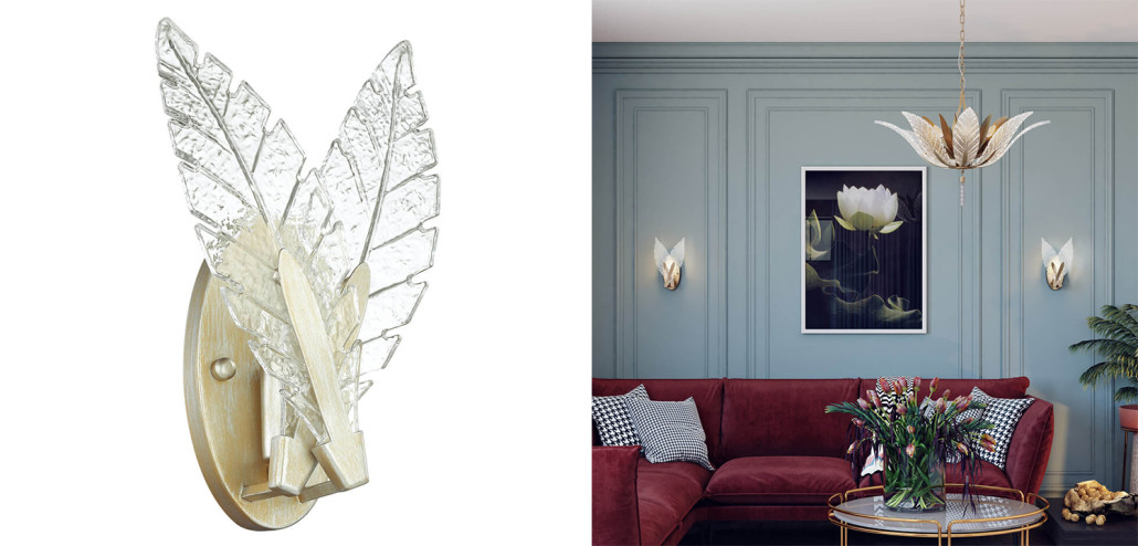 Бра Glass Petals Sconce