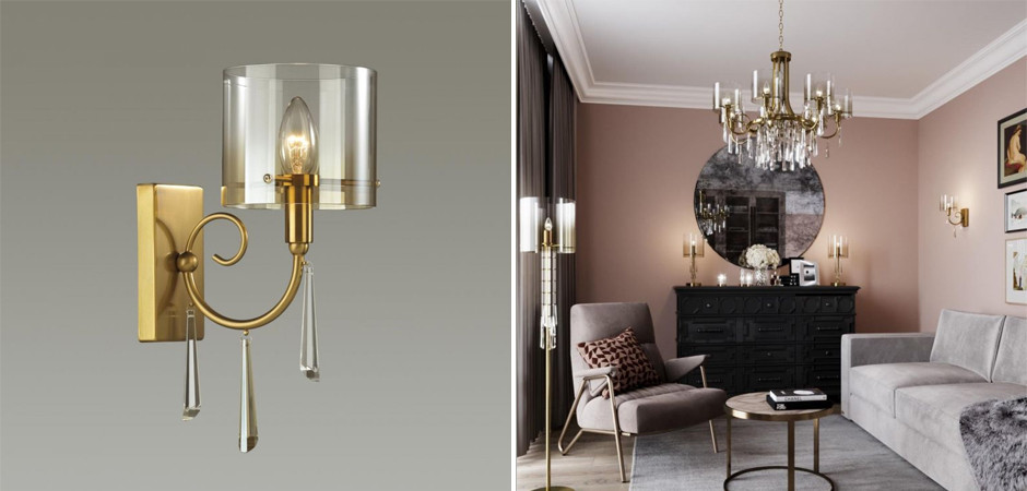 Бра Glass World Bronze