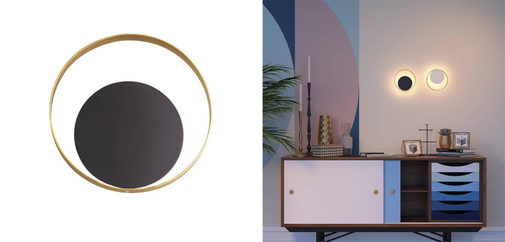 Бра Globo Ocular Sconce Circle Black