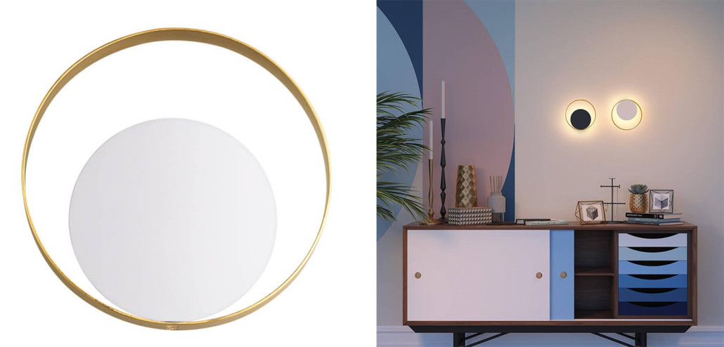 Бра Globo Ocular Sconce Circle White