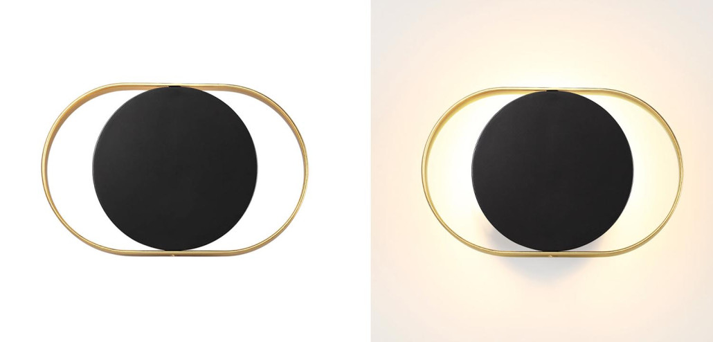 Бра Globo Ocular Sconce Oval Black