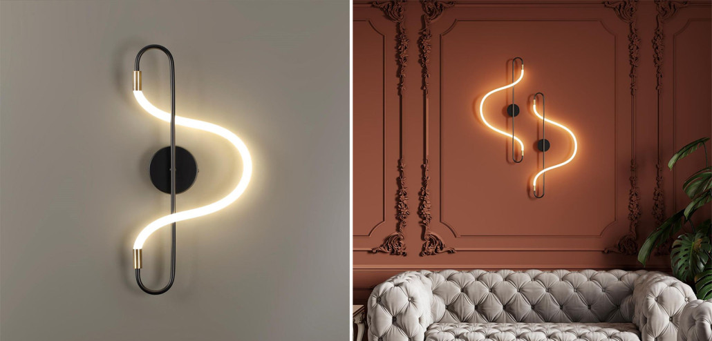 Бра GLORIFY WALL Black Wall lamp 50