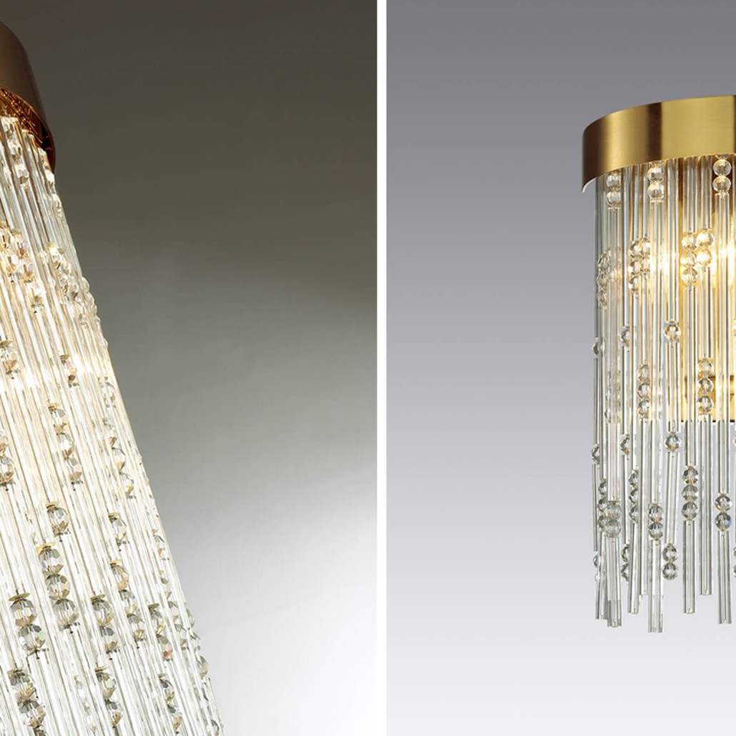 Бра Hailstorm Rain Kerri Wall lamp gold