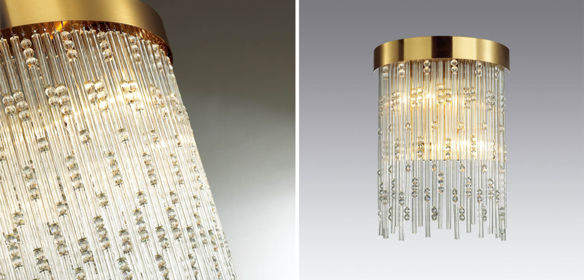Бра Hailstorm Rain Kerri Wall lamp gold