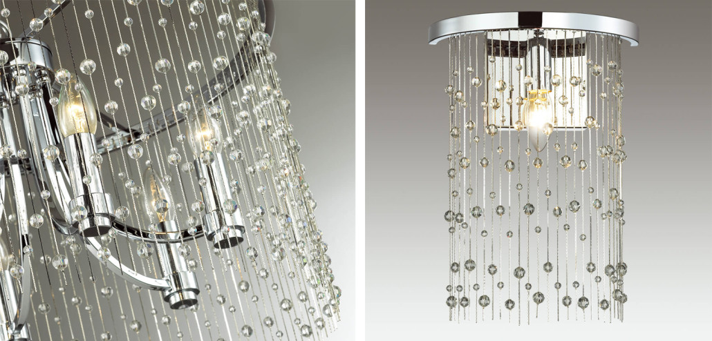 Бра Hailstorm Rain Wall lamp chrome