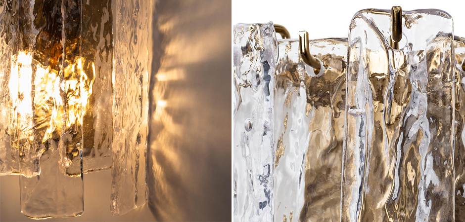 Бра Iceberg Glass с Рельефным стеклом