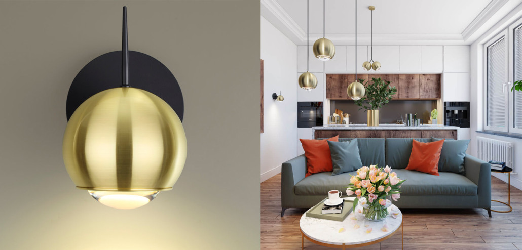 Бра Ivor Sconce Gold