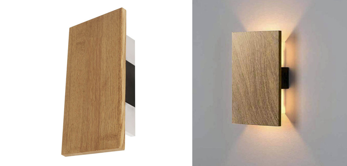Бра Jordy Wooden Slab Wall Lamp