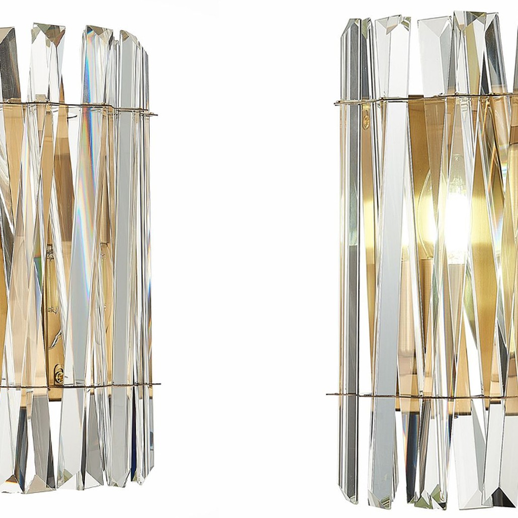 Бра Kaeden Glass Gold Wall Lamp