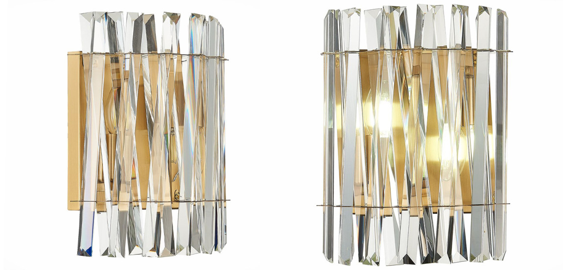 Бра Kaeden Glass Gold Wall Lamp