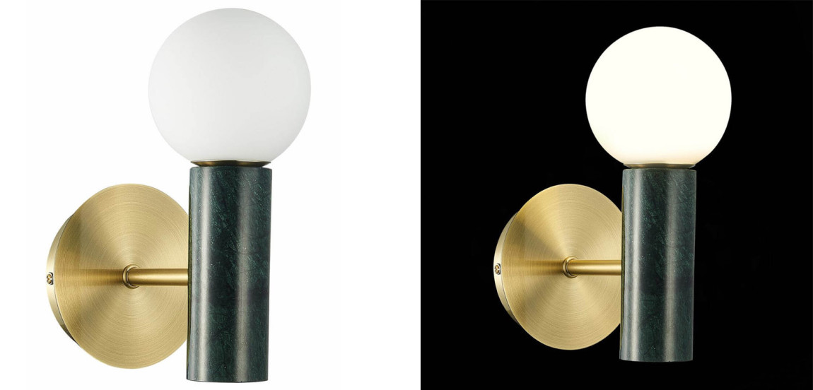 Бра Lansing black