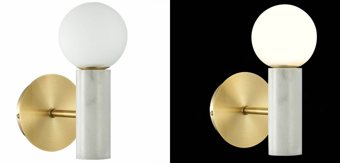 Бра Lansing white