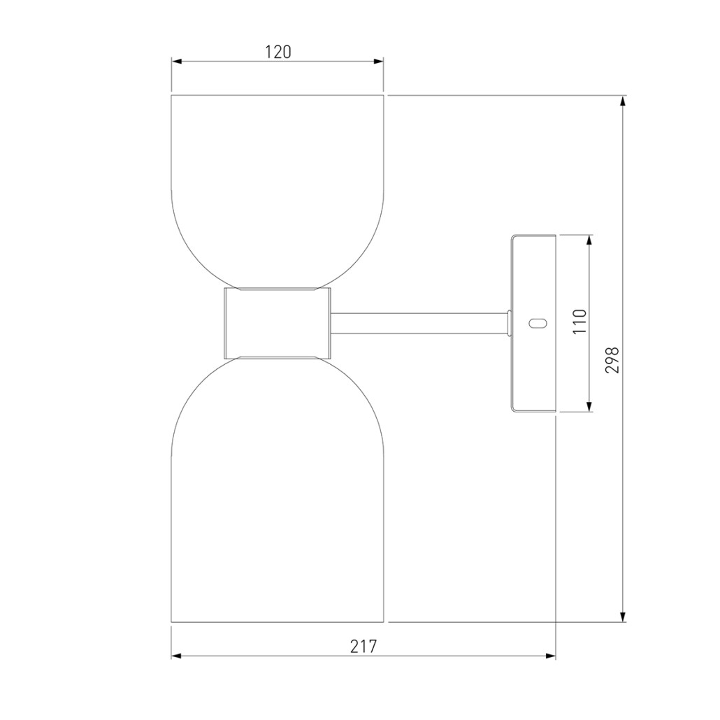 Бра Light maker studio Sconce white and smok brass