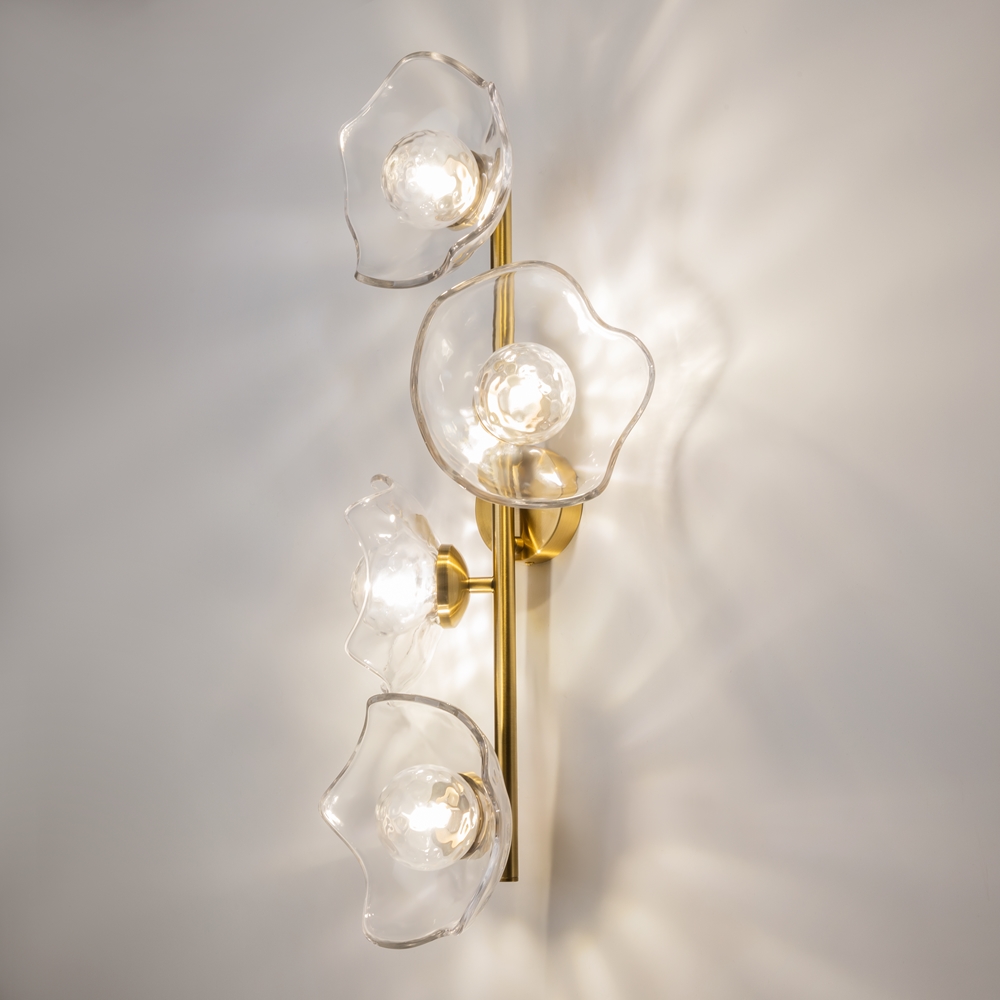 Бра Lots of transparent lotuses