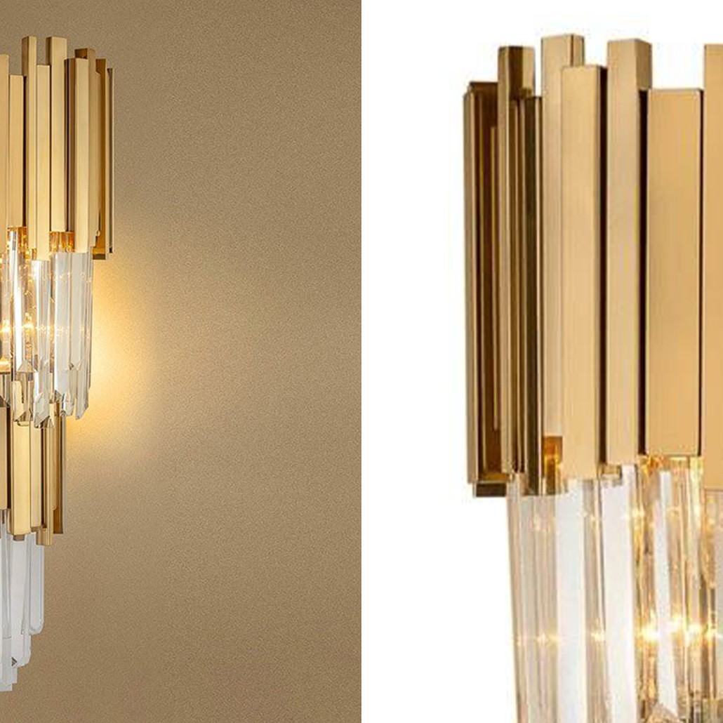 Бра Luxxu Modern Cascade Wall Lamp Gold 58