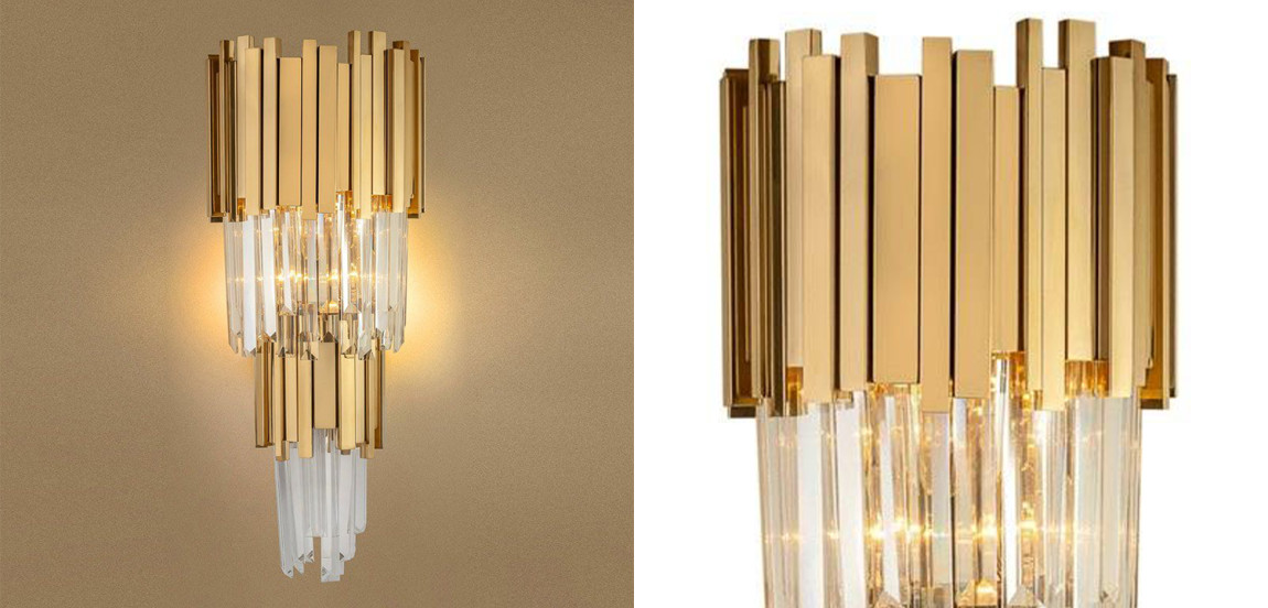 Бра Luxxu Modern Cascade Wall Lamp Gold 58
