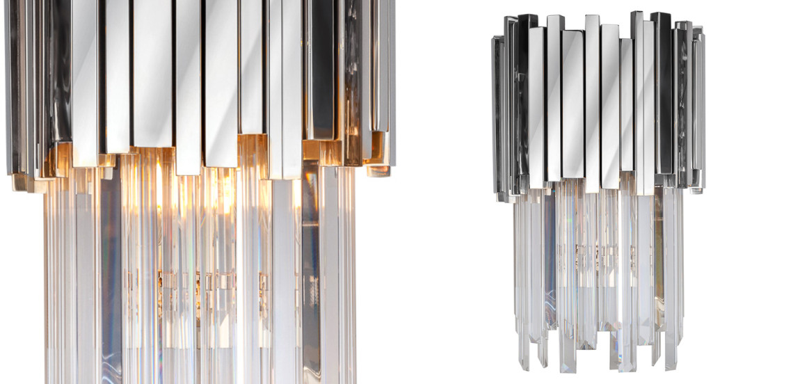 Бра Luxxu Modern Cascade Wall Lamp Silver 40