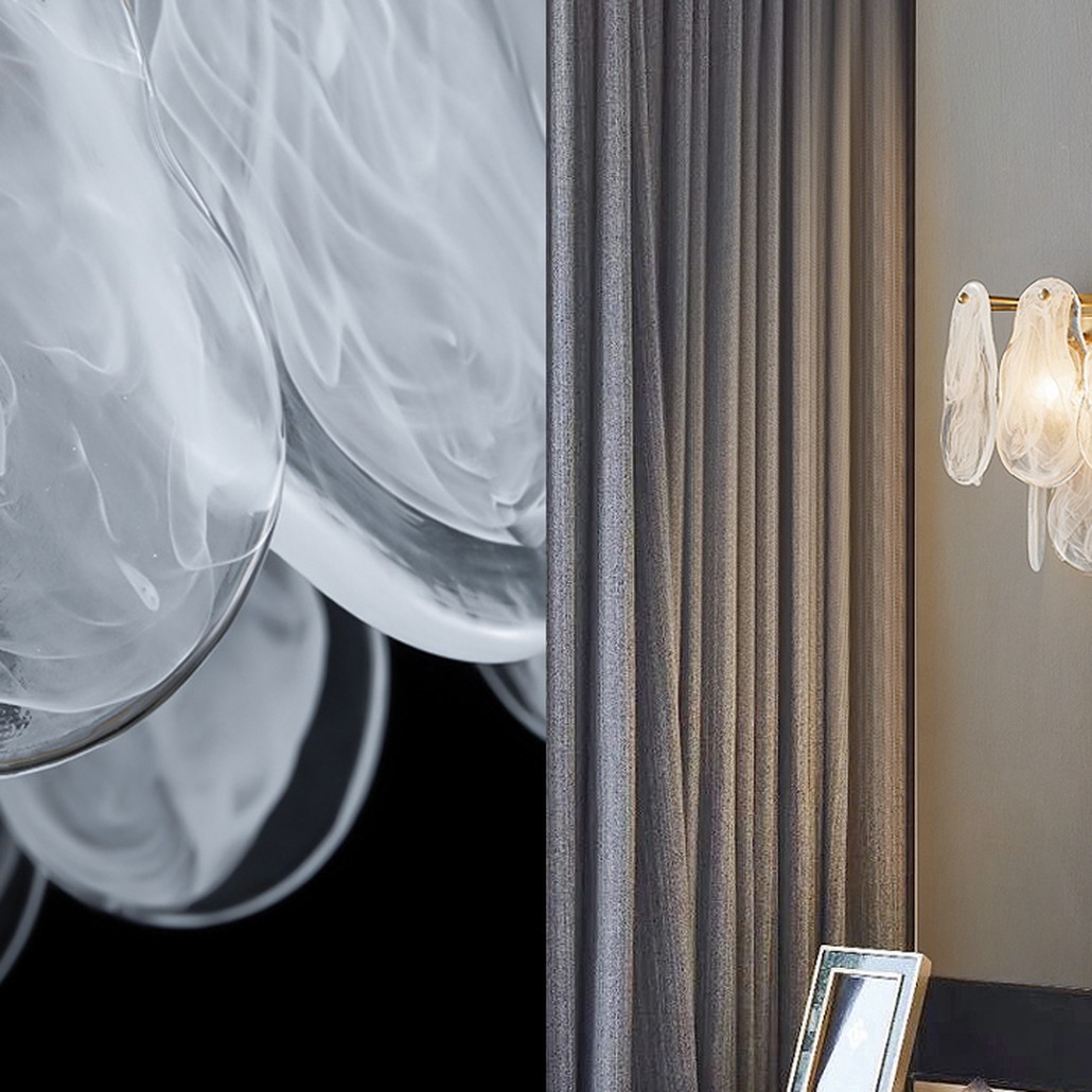 Бра Maat Textured Glass Sconce